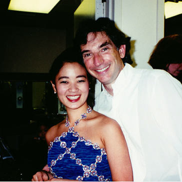 Chee-Yun With Michael Tilson Thomas after the Danny Kaye Playhouse Opening concert in NYC