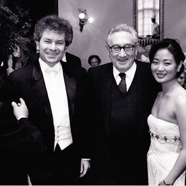 Chee-Yun With Jiri Belohlavek and Henry Kissinger in Germany